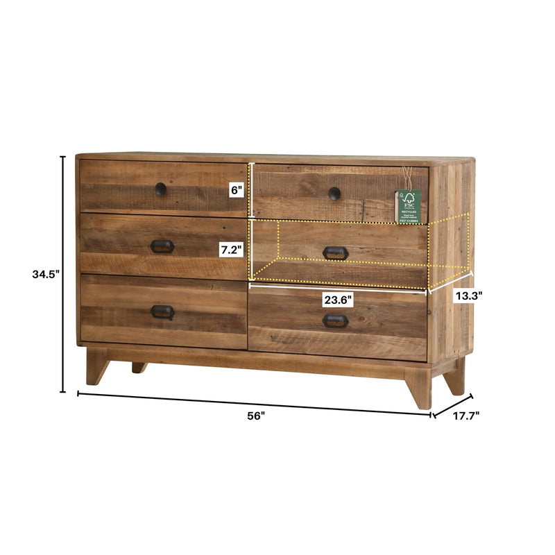 Campestre Six Drawer- Dresser