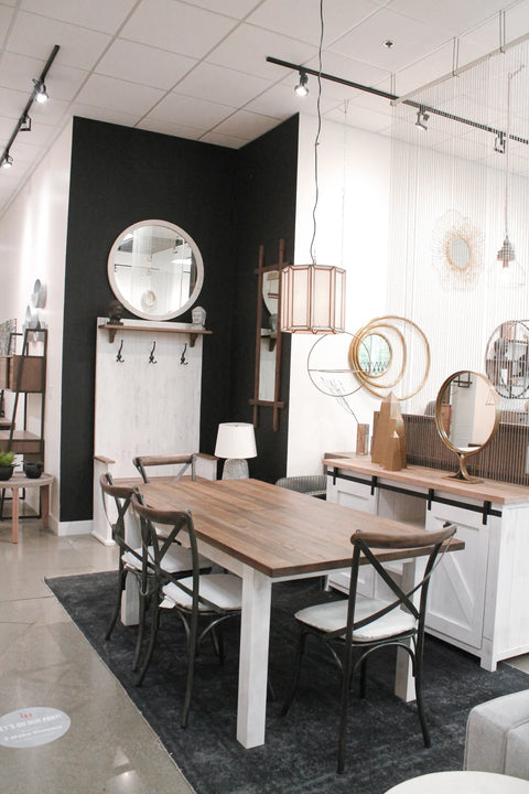 Metal Crossback With White Leather Seat-Dining Chair