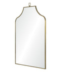 Calliope Antique Brushed Brass Modern Wall Mirror-2