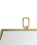 Calliope Antique Brushed Brass Modern Wall Mirror-4