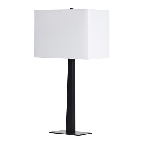 Candace Matte Black Iron Table Lamps (Set of 2) -3