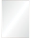 Carmelle Polished Stainless Steel Modern Wall Mirror -1