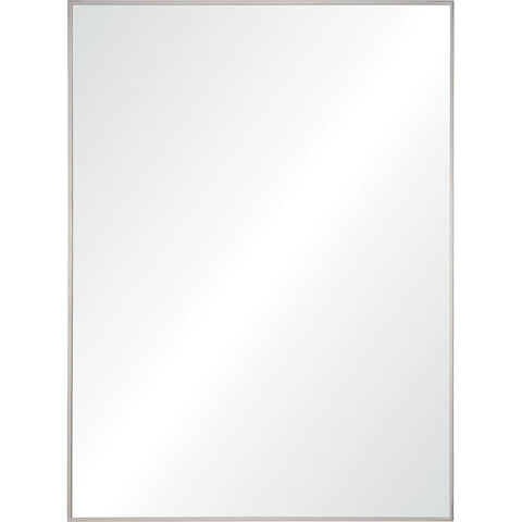 Carmelle Polished Stainless Steel Modern Wall Mirror -1