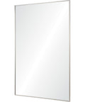 Carmelle Polished Stainless Steel Modern Wall Mirror -2