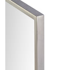 Carmelle Polished Stainless Steel Modern Wall Mirror -3