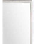 Carmelle Polished Stainless Steel Modern Wall Mirror -4