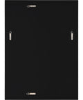 Carmelle Polished Stainless Steel Modern Wall Mirror -5