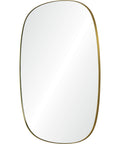 Gallegos Brushed Brass Modern Wall Mirror -1