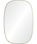Gallegos Brushed Brass Modern Wall Mirror -2