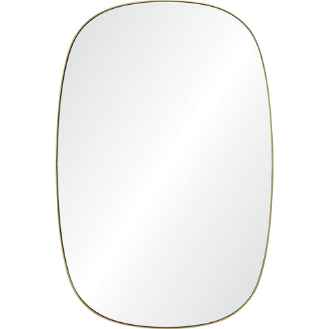Gallegos Brushed Brass Modern Wall Mirror -2