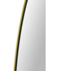 Gallegos Brushed Brass Modern Wall Mirror -3