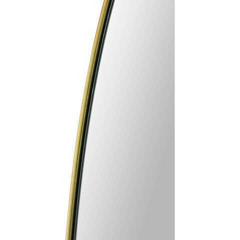 Gallegos Brushed Brass Modern Wall Mirror -3
