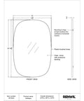 Gallegos Brushed Brass Modern Wall Mirror -5