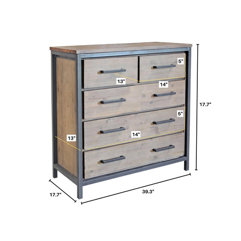Irondale Five Drawer- Dresser