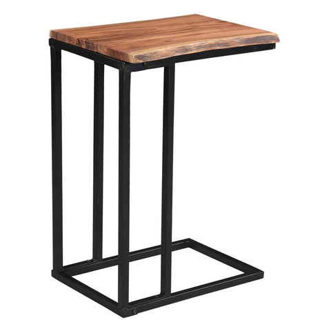Jivin Natural Solid Acacia Wood End Table-1