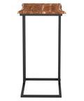 Jivin Natural Solid Acacia Wood End Table-2
