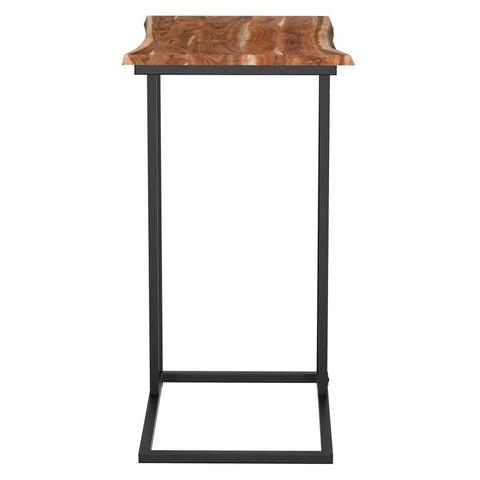 Jivin Natural Solid Acacia Wood End Table-2