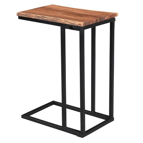 Jivin Natural Solid Acacia Wood End Table-3