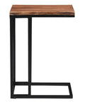 Jivin Natural Solid Acacia Wood End Table-4