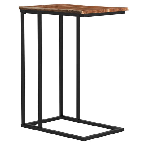 Jivin Natural Solid Acacia Wood End Table-5