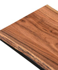 Jivin Natural Solid Acacia Wood End Table-6