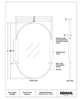 Kerianne Gold Modern Wall Mirror -5