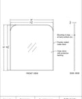 Luka Black Modern Wall Mirror-5