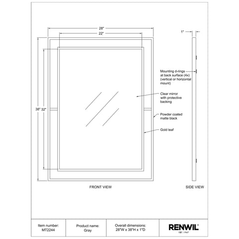 Gray - Mirror Renwil