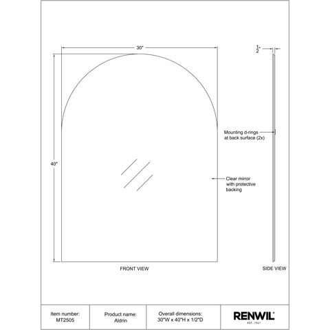 Aldrin- Renwil Mirror