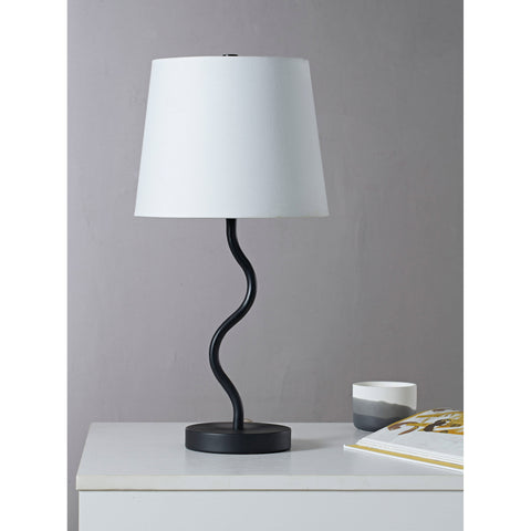 Mayssa Matte Black Iron Table Lamp-1