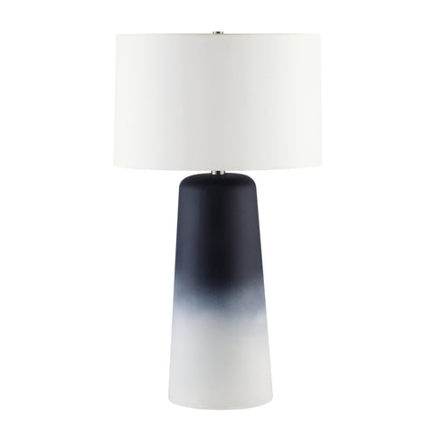 Monte Matte Blue Ceramic Table Lamp -2