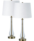 Nabi Clear Glass Table Lamps (Set of 2)-1