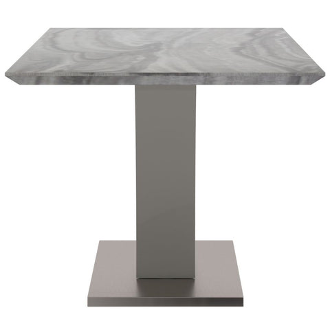 Napoli Light Grey Faux Marble Dining Table-3