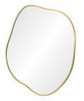 Nucleus Satin Brass Modern Wall Mirror -2
