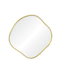 Nucleus Satin Brass Modern Wall Mirror -4