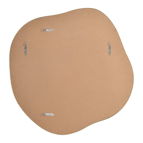 Nucleus Satin Brass Modern Wall Mirror -9