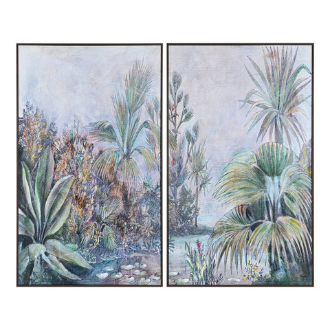 Labyrinth -Renwil Art Canvas (Set Of Two)