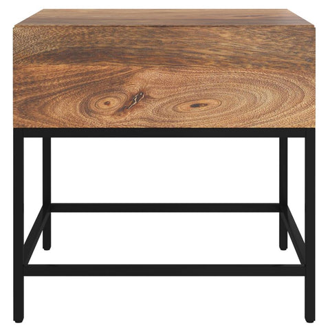 Ojas Natural Mango Wood End Table-3