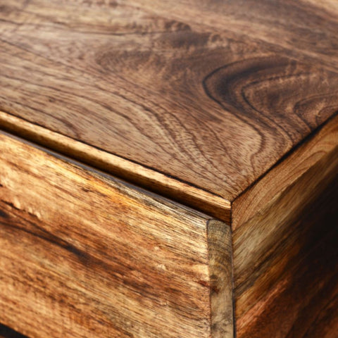 Ojas Natural Mango Wood End Table-5