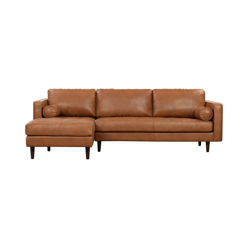 Georgia Left Leather- Sectional Sofa