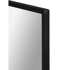 contemporary black wall mirror