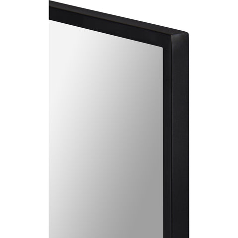 contemporary black wall mirror