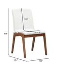 Remix Cream Modern Upholstered Dining Chair-5