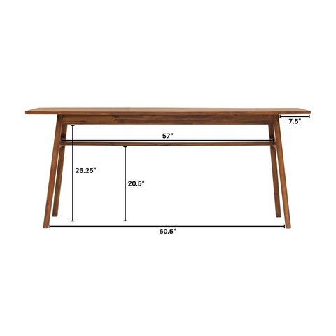 Remix Solid Acacia Wood Dining Table-3