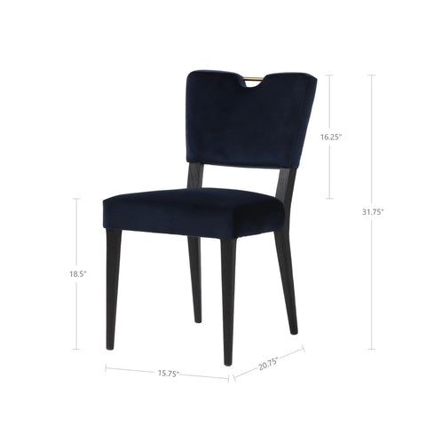 Luella Navy Velvet -Dining Chair