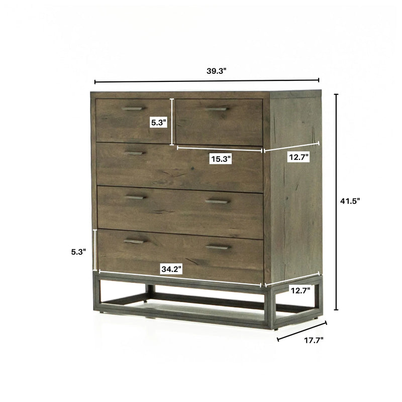 Stark Five Drawer- Dresser