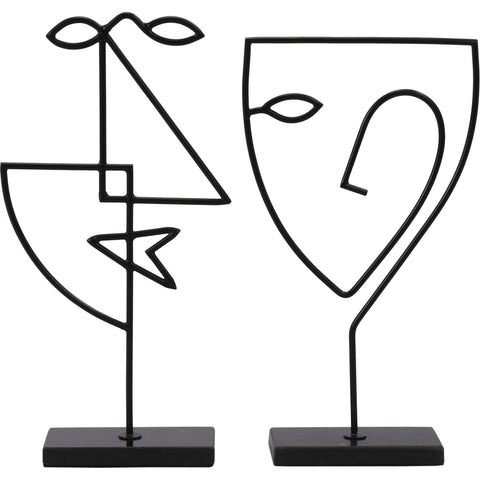 Posie- Renwil Statue (Set of Two)