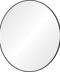 Sami Black Round Wall Mirror-1