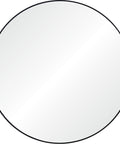 Sami Black Round Wall Mirror-2