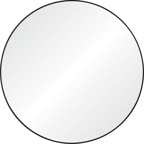 Sami Black Round Wall Mirror-2